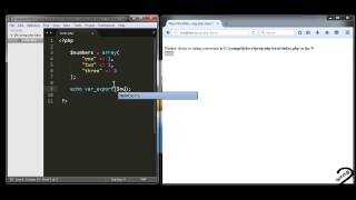 tutorial 28 iprog php var export function