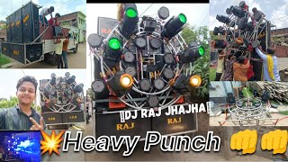 Dj Setup Loading and Sound check🔉🔊. Pickup DJ Fitting with very heavy load. 1st Vlog 🔥DJ RAJ JHAJHA🔥