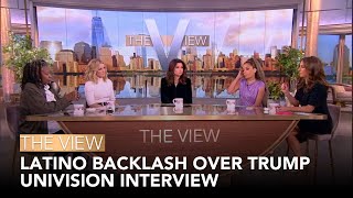 Latino Backlash Over Trump Univision Interview | The View