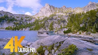 4K UHD Mountain Lake Relaxation Video ( 3 Hours ) Enchantment Lakes, Washington