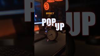 The Pop Up Effect #sonyalpha #desksetup #aftereffects #tutorial #cinematic #colourgrade