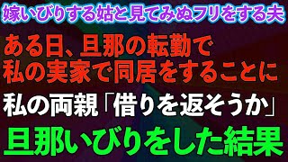 【スカッとする話】妊婦の私を嫁いびりする姑と見てみぬフリをする夫。旦那の転勤で私の実家で同居をすることに   私の両親「借りを返そうか」と旦那いびりをした結果