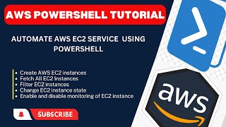 AWS PowerShell create ec2 instance| change instance state#AWSPowerShell