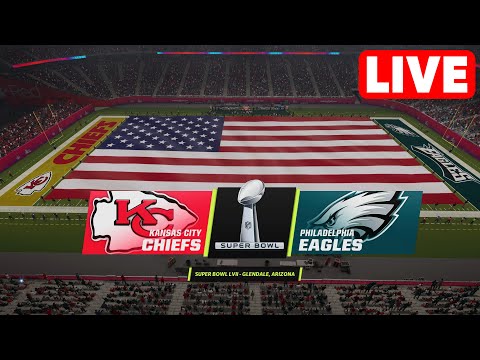 NFL LIVE Kansas City Chiefs vs Philadelphia Eagles Super Bowl 57 - 12th February 2023 NFL 23