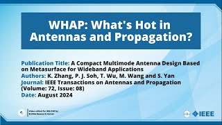 A Compact Multimode Antenna Design Based on Metasurface for Wideband Applications