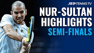 Millman vs Tiafoe; Mannarino vs Ruusuvuori | Nur-Sultan 2020 Highlights Semi-Finals