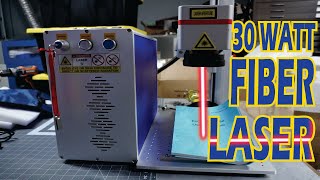 30 WATT FIBER LASER Unboxing