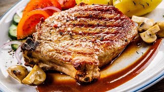 How to Make Pork Chops with Cider-Dijon Pan Sauce and Roast Vegetables By Curtis Stone