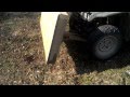 Homemade atv snow plow