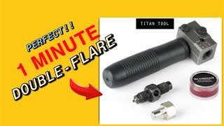 1 Minute Double Flare-Easy With Titan Flare Tool!!