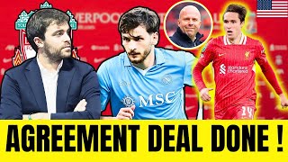 ✅JUST NOW:🚨 Liverpool Transfer News: Kvaratskhelia AGREEMENT DONE! Chiesa and New Defender Updates