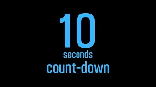 10 seconds timer / countdown timer / number color / blue