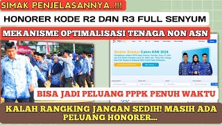 MEKANISME OPTIMALISASI TENAGA NON ASN KODE R2 DAN R3 KALAH PERENGKINGAN! BISA JADI PPPK PENUH WAKTU