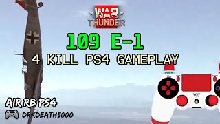 War thunder PS4 109 E-1 gameplay with controller overlay