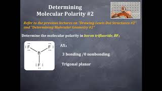 Bonding 63: Determining Molecular Polarity #2 Boron trifluoride
