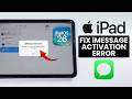 FIX iMessage Activation Error on iPadOS 26 - iMessage not Working
