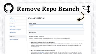How to delete a GitHub branch (Update Repository)