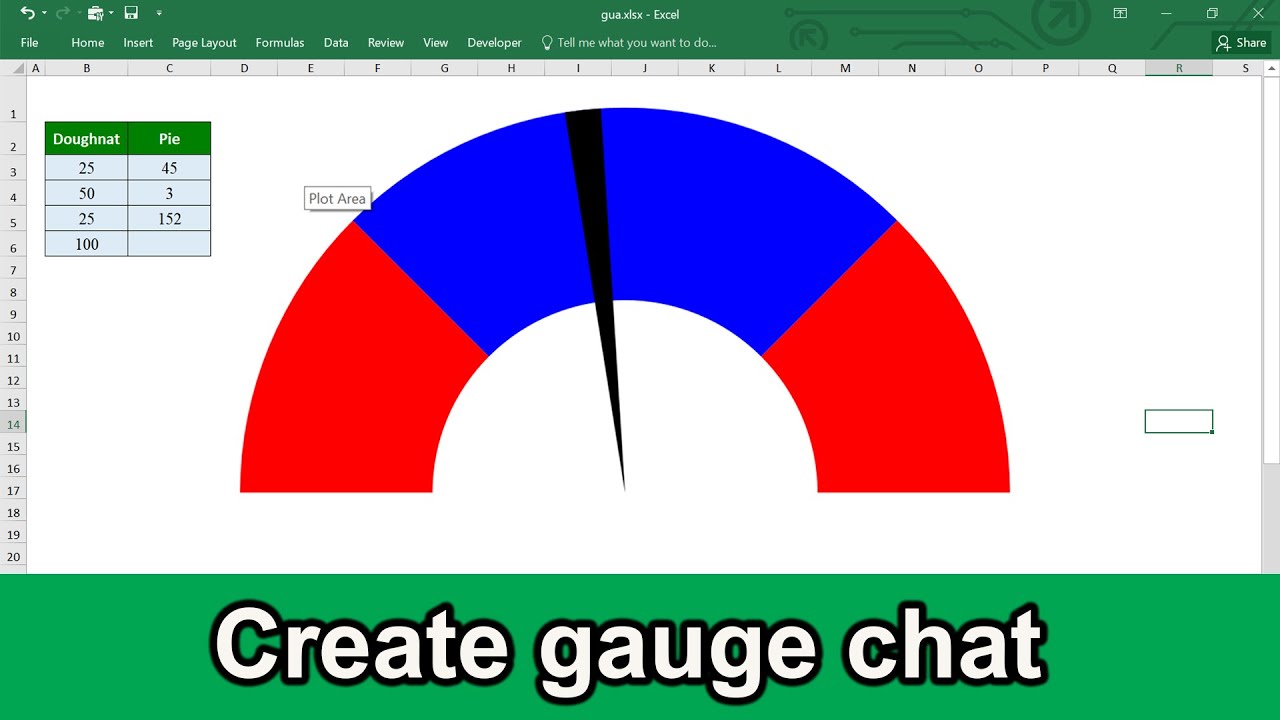 How To Create Gauge Chart In Excel - YouTube