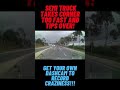 dashcam craziness semi truck tips over after taking corner too fast shorts