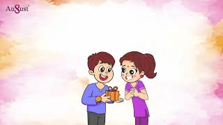 Happy Raksha Bandhan | Rakhi Motion Graphics | Siblings | Cartoon | Animation | Bhai Behan ka Pyar