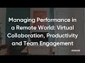 How to Work and Collaborate From Home: Managing Performance in a Remote World | Resolver