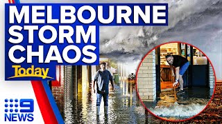 Severe thunderstorm warning cancelled for Victoria as clean-up begins | 9 News Australia