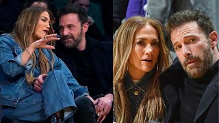 Jennifer Lopez and Ben Affleck attended a Lakers game in Los Angeles!