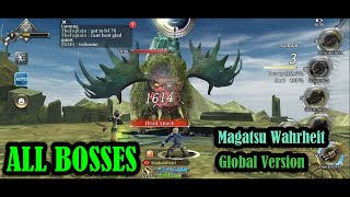 ALL BOSSES Fight Level 1-50 Magatsu Wahrheit Global Version (Android)