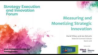 Webinar: Measuring and Monetizing Strategic Innovation