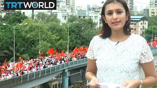 Maratha Silent March: Thousands of protesters march in Mumbai