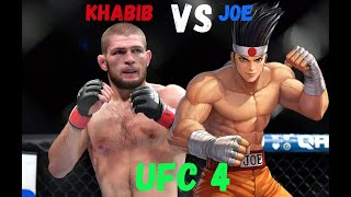 Khabib Nurmagomedov vs. Fighter Joe EA Sports UFC 4 Epic (Street Fighter)
