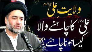 Wilayat e Ali A.S | Mola Ali A.S Ka Chahne Wala Kesa Hona Chahiye? | Maulana Syed Ali Raza Rizvi