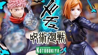 咒術迴戰 釘崎野薔薇 \u0026 虎杖悠仁 壽屋 ARTFX J 開箱 ! KOTOBUKIYA  Jujutsu Kaisen Kugisaki Nobara Itadori Yuji UNBOXING