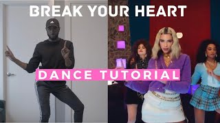 Dance Tutorial of Dua Lipa - Break My Heart!!! Step by Step Instruction!