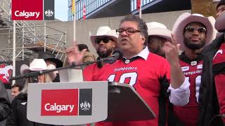 The City of Calgary hosts celebration rally for 2018 Grey Cup Champions, Calgary Stampeders