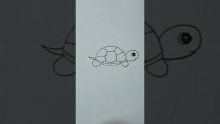 how to draw a very easy and beautiful turtle drawing