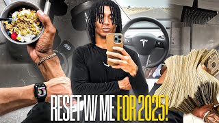 RESET WITH ME FOR 2025! New hygiene essentials, Workout routine , Goal-setting, Glow up