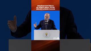 Erdoğan, Özgür Özel'e yüklendi: Sen bu görevi bırak, zaten birileri elinden alacak! #shorts