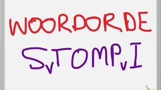 Afrikaans - Woordorde (Word Order) - STOMPI