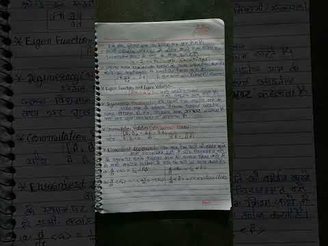 RPSC 1st Year Physics Short Notes (Quantum Mechanics)