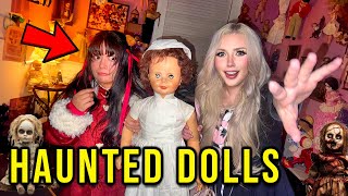 OVERNIGHT IN THE MOST HAUNTED DOLL HOTEL ROOM.. (*Part 1*)