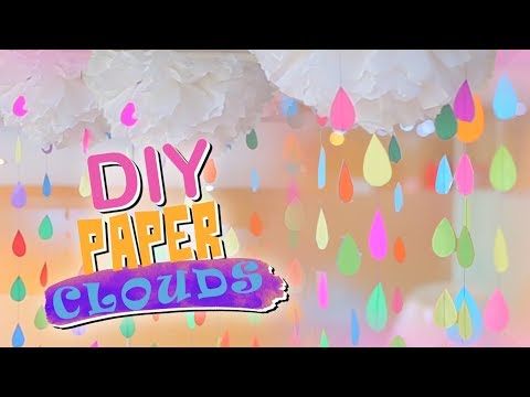 DIY Crepe Paper clouds for PARTY Decoration / innovative craft show using easy & cheap material DIY Crepe Paper clouds for PARTY Decoration / innovative craft show using easy & cheap material