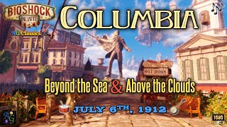 Bioshock Inifinite Ambience | Beyond the Sea & Above the Clouds 🎶 1+ HOUR clip compilation w/ OST 🥁🪕