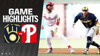 Brewers vs. Phillies Game Highlights (6/4/24) | MLB Highlights