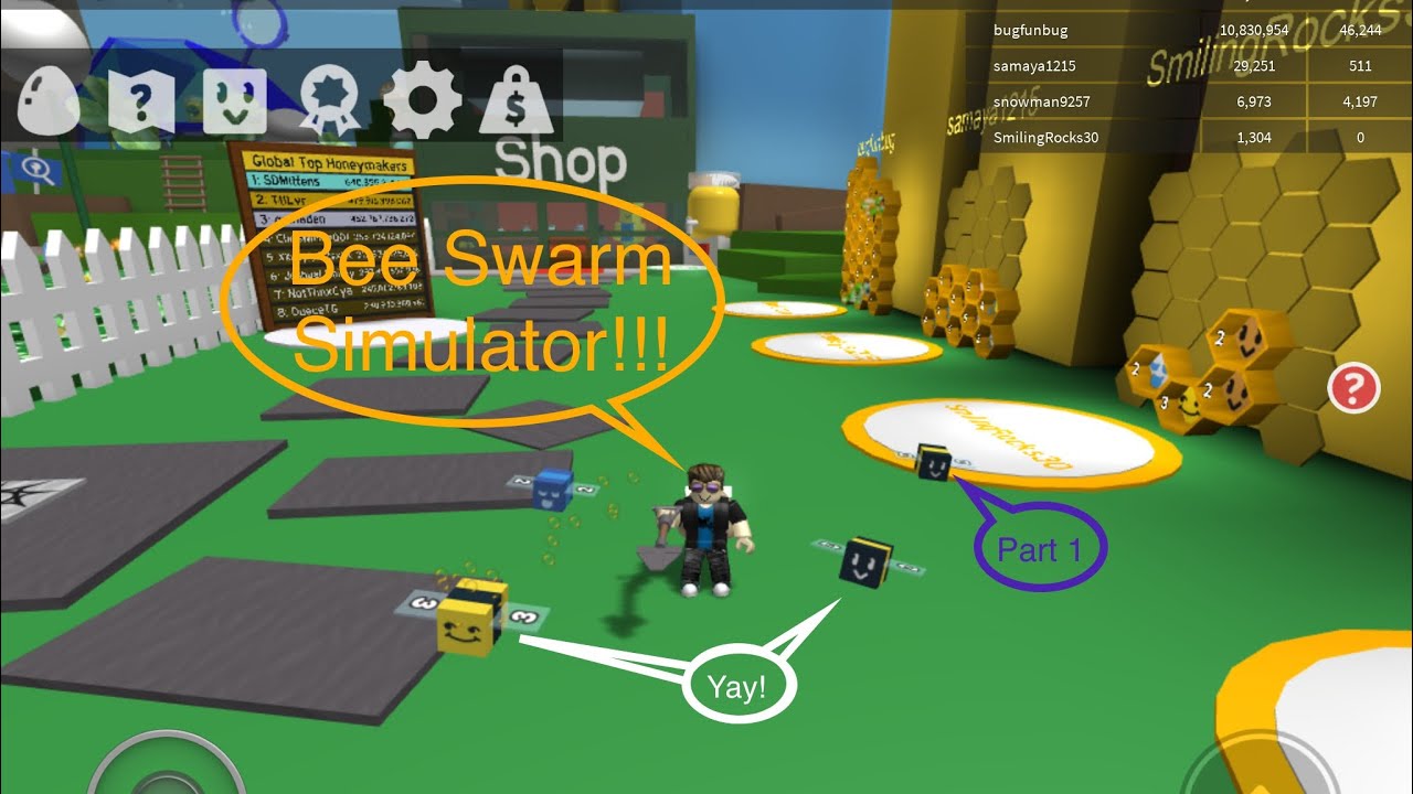 Playing ROBLOX Bee Swarm Simulator Part 1 - YouTube