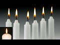 The power of 7 white Candles