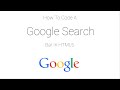 How to code a Google search bar in HTML5