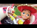 toy story 4 friends woody and bo peep drive super fast car