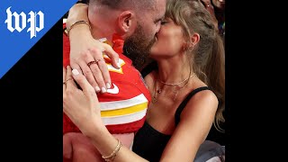 Taylor Swift, Travis Kelce kiss after Chiefs Super Bowl win