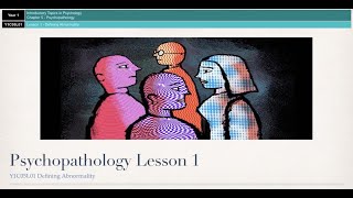 A-Level Psychology (AQA): Psychopathology Lesson 1 - Defining Abnormality